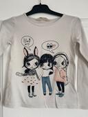 T shirt fille 4/6 ans