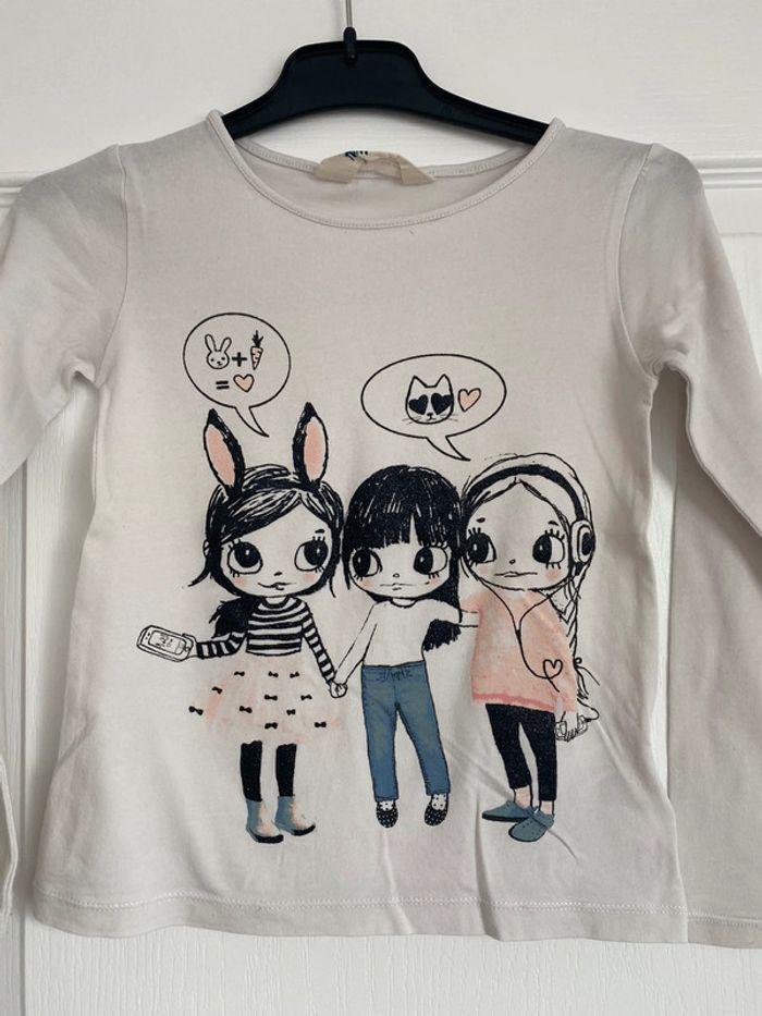 T shirt fille 4/6 ans - photo numéro 1