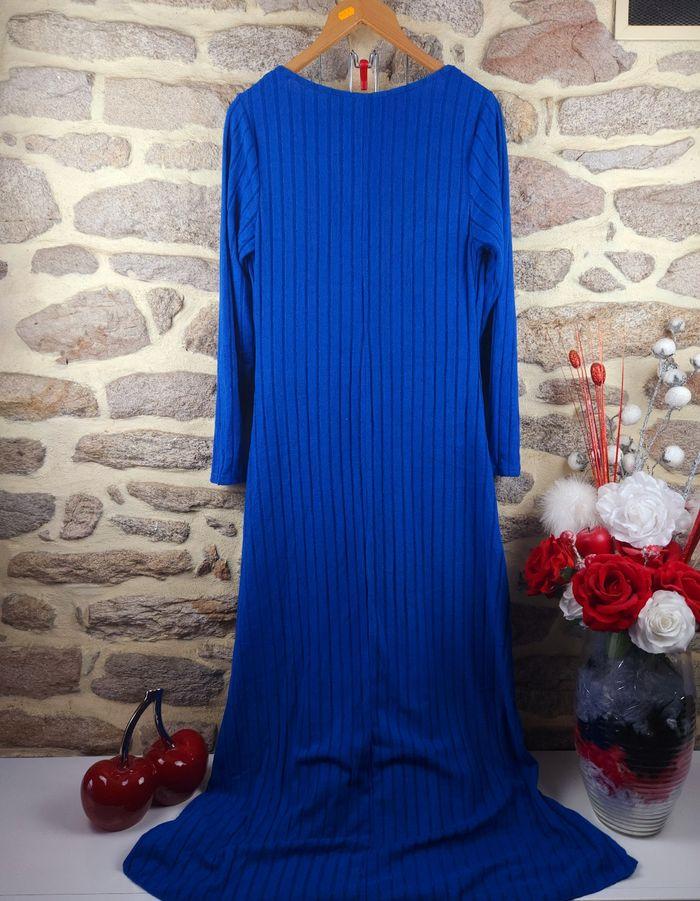 Robe longue côtelée bleue électrique Femme taille 50 marque Asos 🍒 - photo numéro 3