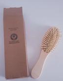 Brosse à cheveux de poche en bois