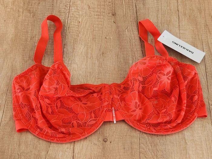 Soutien-gorge dentelle corbeille orange Aretha taille 100G Darjeeling - photo numéro 1