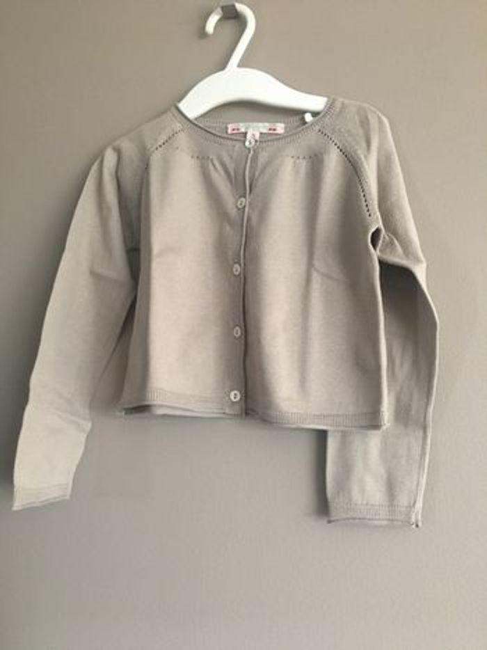 Bonpoint gilet taupe 3 ans - photo numéro 1