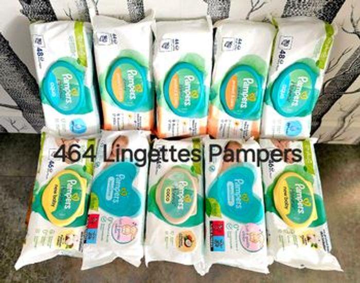 Lingettes Pampers Harmonie Protect & Care, Aqua, Coco, New baby & Sensitive  - 10 paquets - photo numéro 1