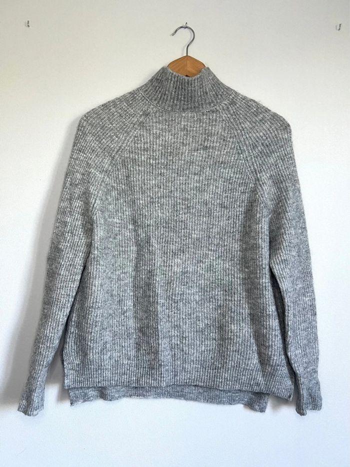 Pull col roulé gris Camaïeu - photo numéro 1