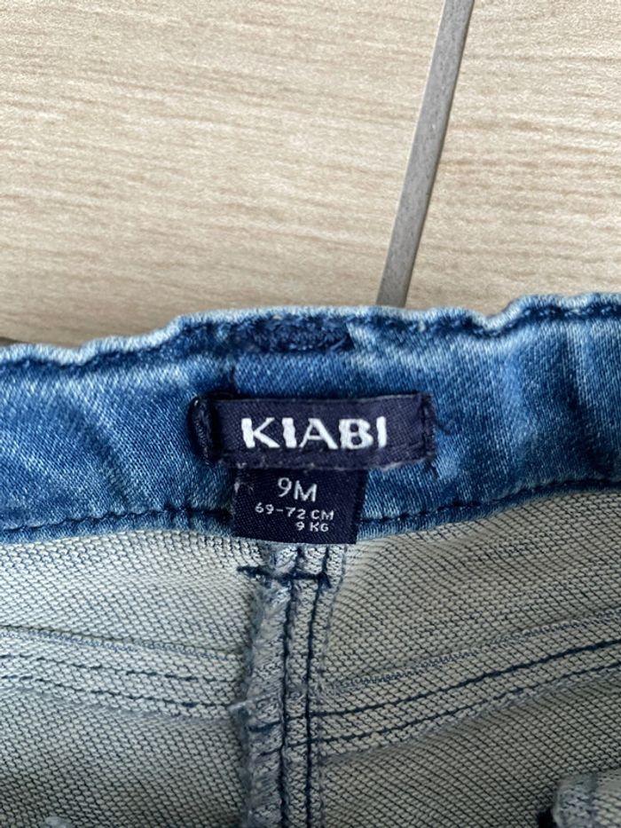 Short jean bleu Kiabi 9 mois - photo numéro 2