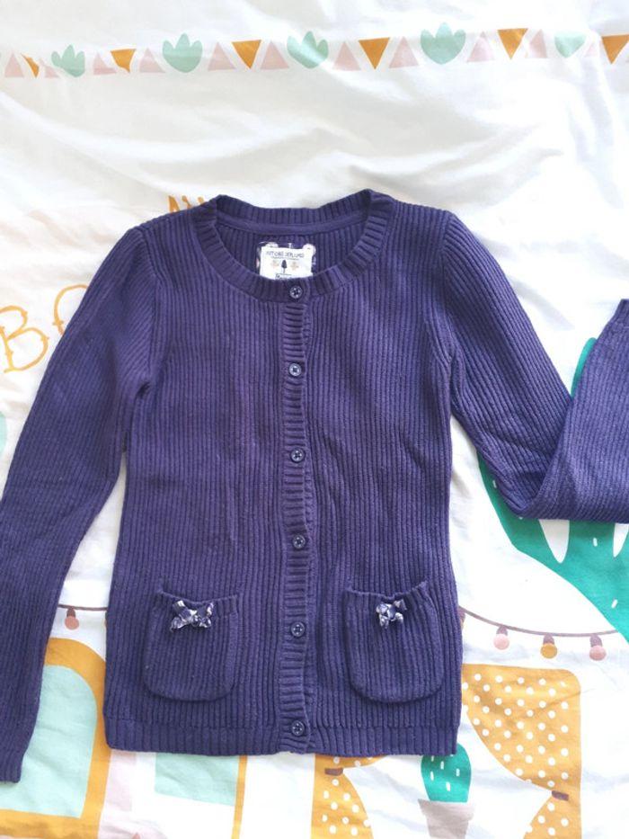 Gilet tricot violet Sergent Major 7 ans - photo numéro 2