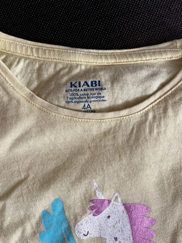 T shirt jaune Kiabi 4 ans - photo numéro 3