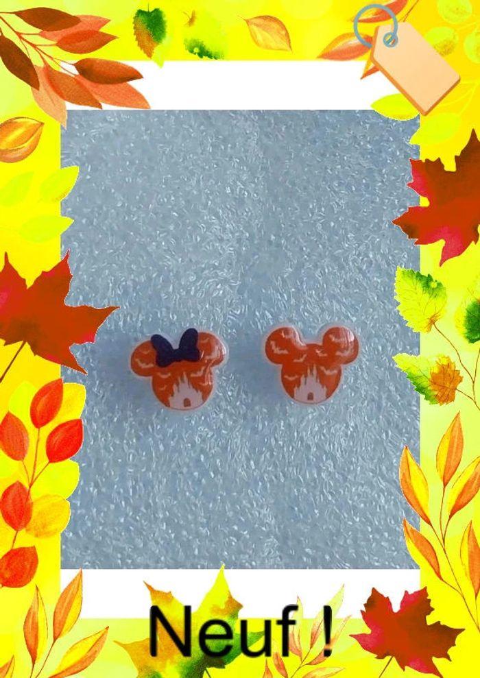 Paire de boucles d oreilles Château Halloween Hidden - photo numéro 4