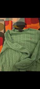 Pull Ralph Lauren vert menthe