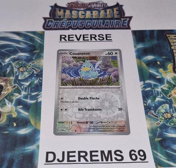 Carte Pokémon Couaneton Reverse 139/167 EV06 Mascarade Crépusculaire TWM FR