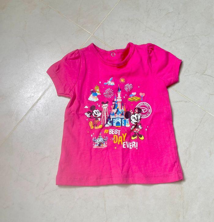 Disney t shirt officiel bébé fille parfait état - photo numéro 4