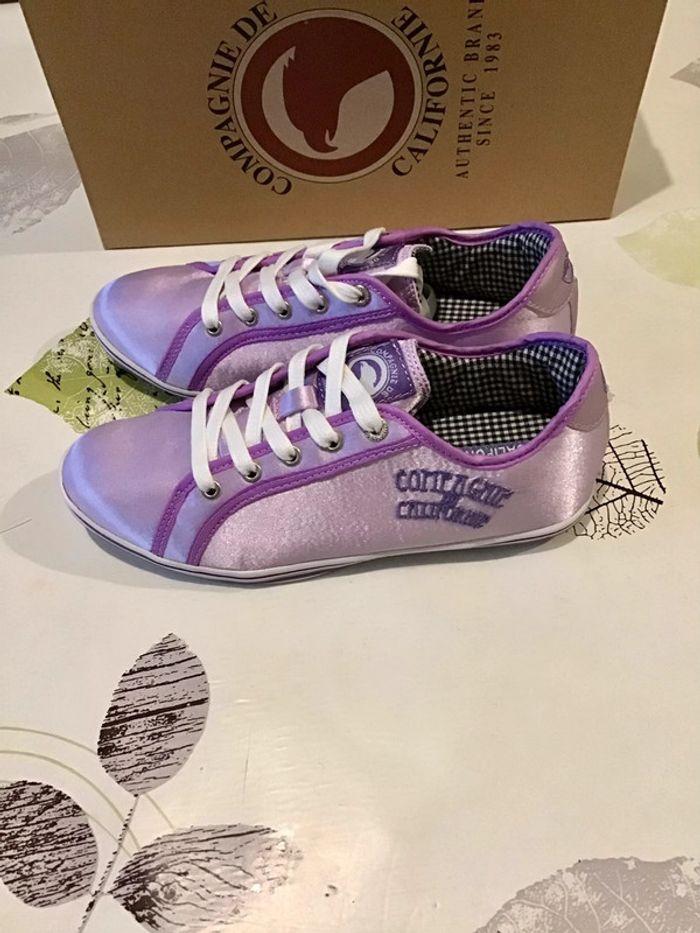 Superbe paire de basket lilas marque Compagnie de Californie taille 36 - photo numéro 4