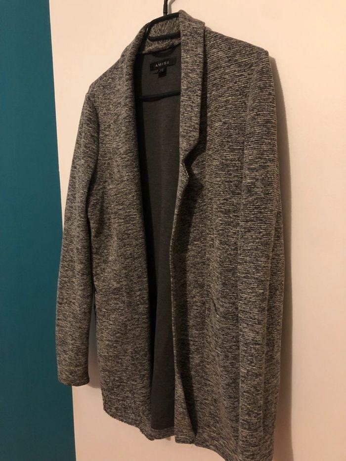 Veste épaisse blazer gris foncé - photo numéro 2