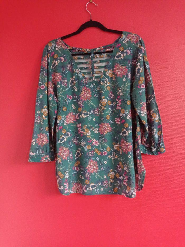 Blouse Breal taille 42 Fleurie verte - photo numéro 11