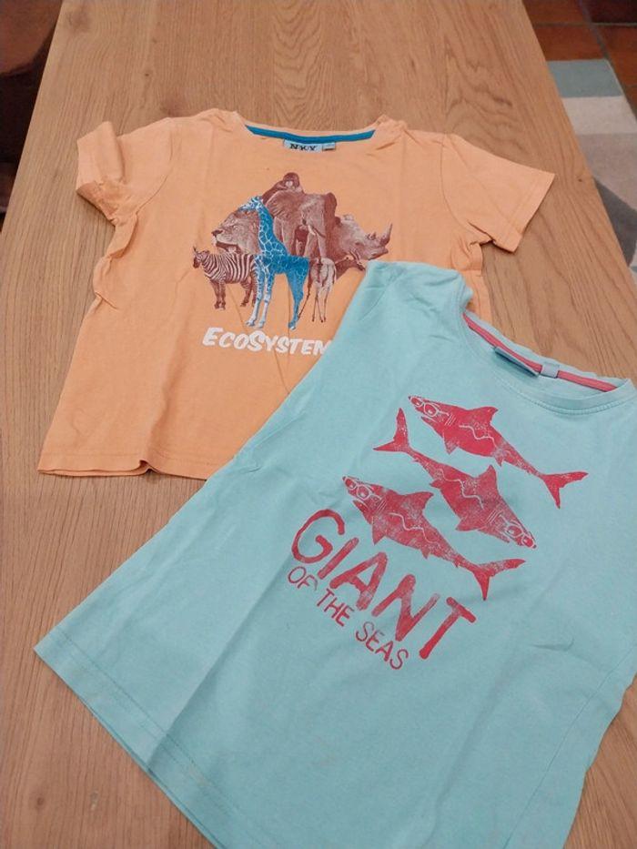 Lot de 2 T-shirt animaux - photo numéro 1