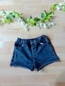 Short en jeans noir Fille 12 ans