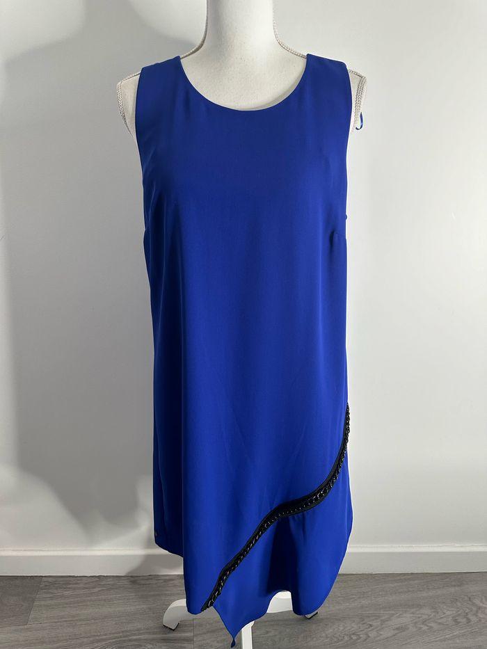 Robe asymétrique bleue électrique et noire Trend by Captain Tortue T40 L - photo numéro 1