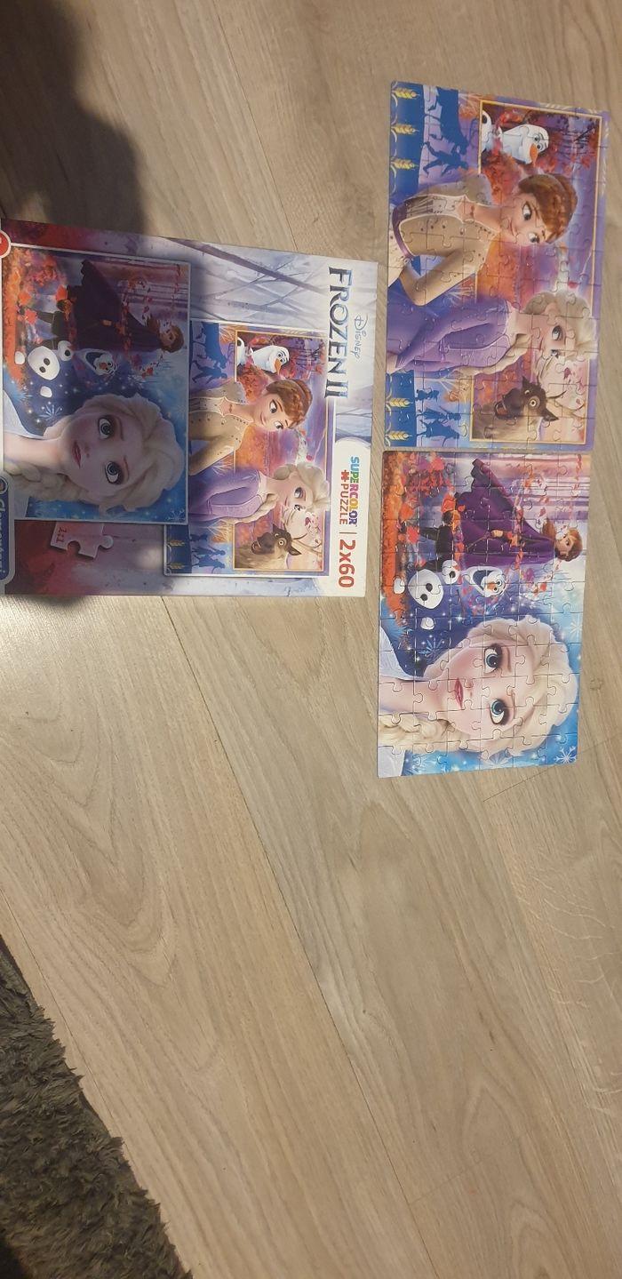 2 puzzles la reine de neige 2 disney