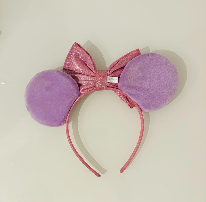 Disney serre tête oreilles paillettes Minnie Mouse rose mauve Ears headband Princesse Déguisement Carnaval Halloween Disneyland Vaiana Belle Cendrillon Ariel Elsa Anna Frozen robe lot SOP77 - photo numéro 6