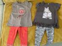 2 ensembles t-shirt/legging