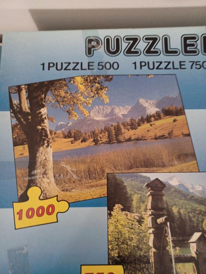 3 puzzles paysages 1 x 500 1x 750 et 1 x 1000 pièces - photo numéro 1