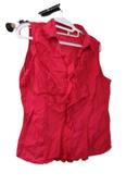 Top rouge boutonné Scottage Taille 3 manches 3/4 T42