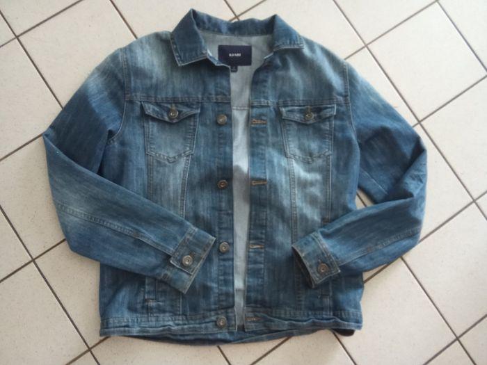 Veste en jean homme été, mi saison bleu délavé, Kiabi taille S  ou 38 - photo numéro 1