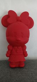 Trousse Minnie Disney en silicone rouge. Parfait état et propre