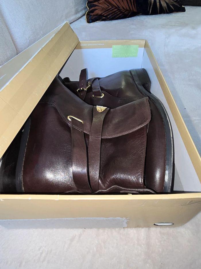 Bottines  Michael Kors taille 38 cuir marron - photo numéro 6