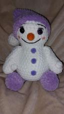 Bonhomme de neige violet