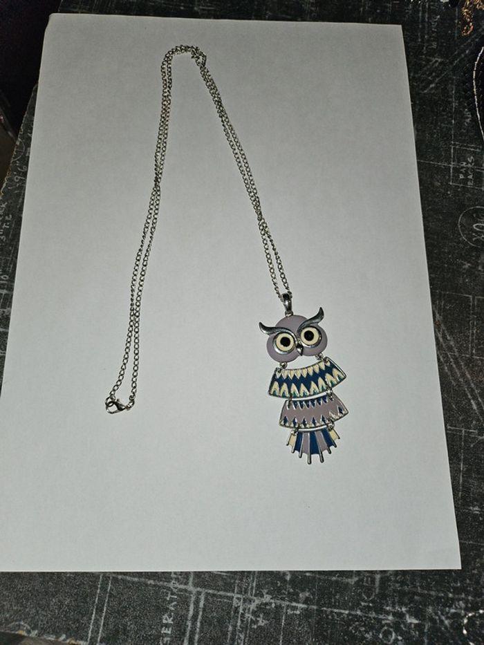 Collier long hibou - photo numéro 1