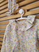 Blouse liberty avec bandeau 2/3 ans