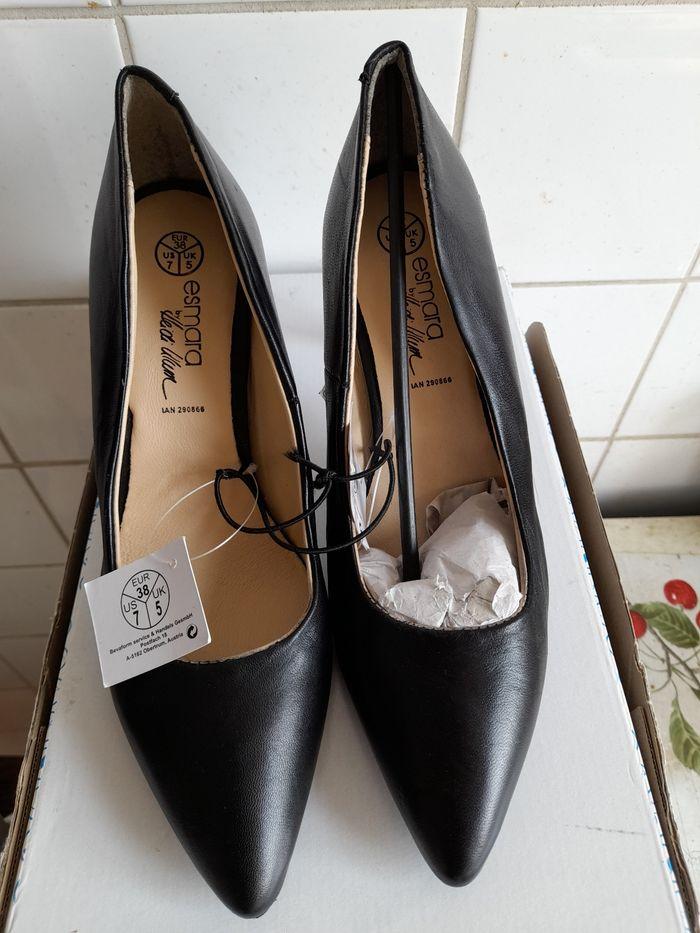 Chaussure pour femme noire et cuire - photo numéro 1