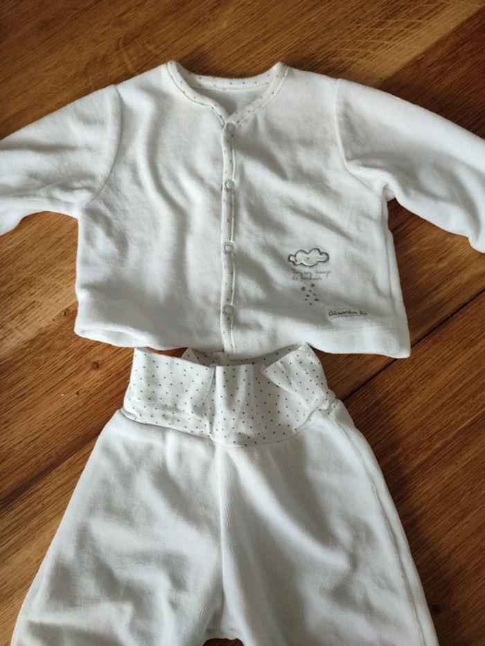 Lot de pyjamas 2 pièces bébé 1 mois - photo numéro 3