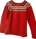 Pull laine rouge Bakker fille 12 ans 152cm