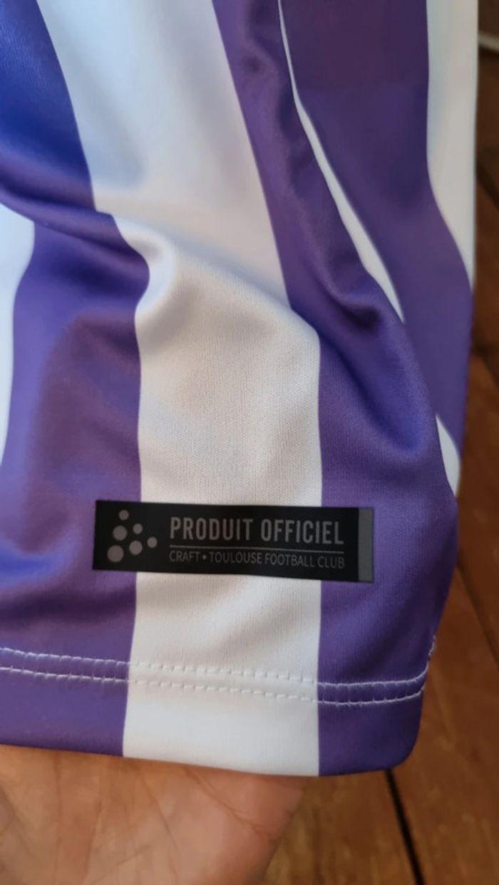 Maillot TFC Femme NEUF Violet et Blanc Taille L - photo numéro 6