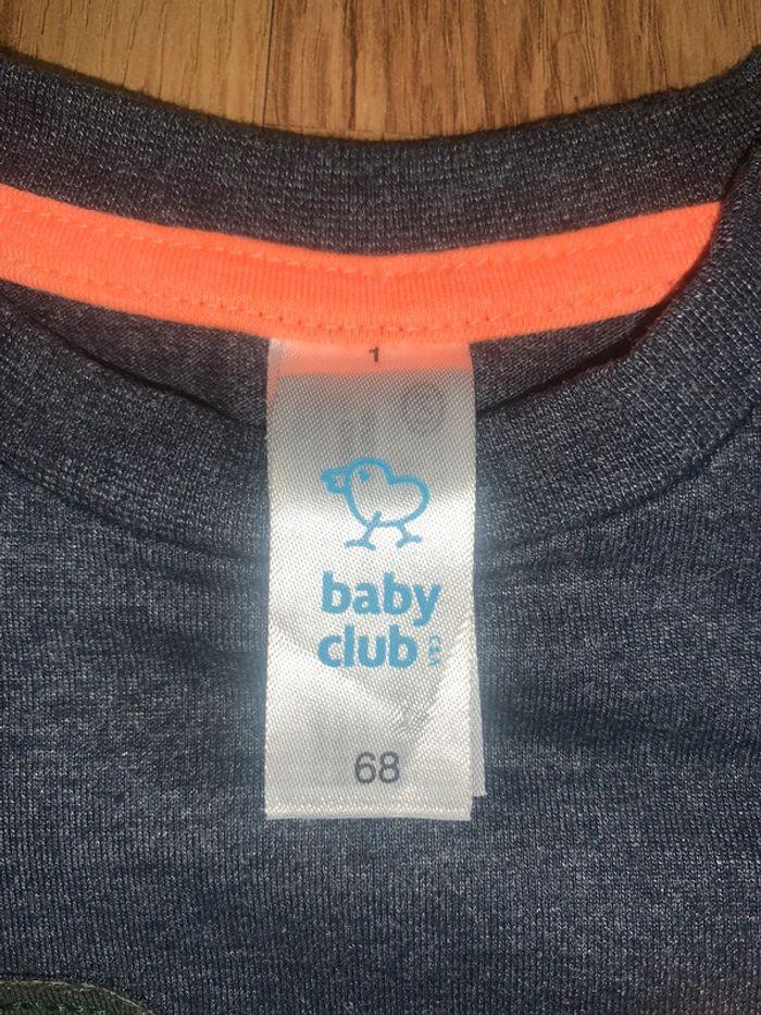 T-shirt manches longues 6-9 mois babyclub - photo numéro 2