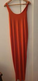 Robe longue orange