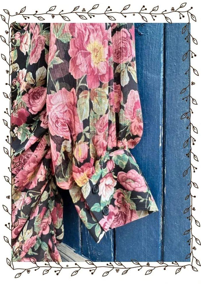 Robe drapée motif floral Mango taille 40 - photo numéro 7