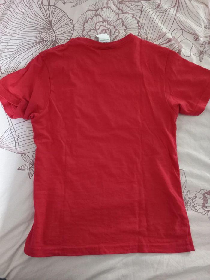 Tee-shirt manches courtes rouge 12 ans - photo numéro 2