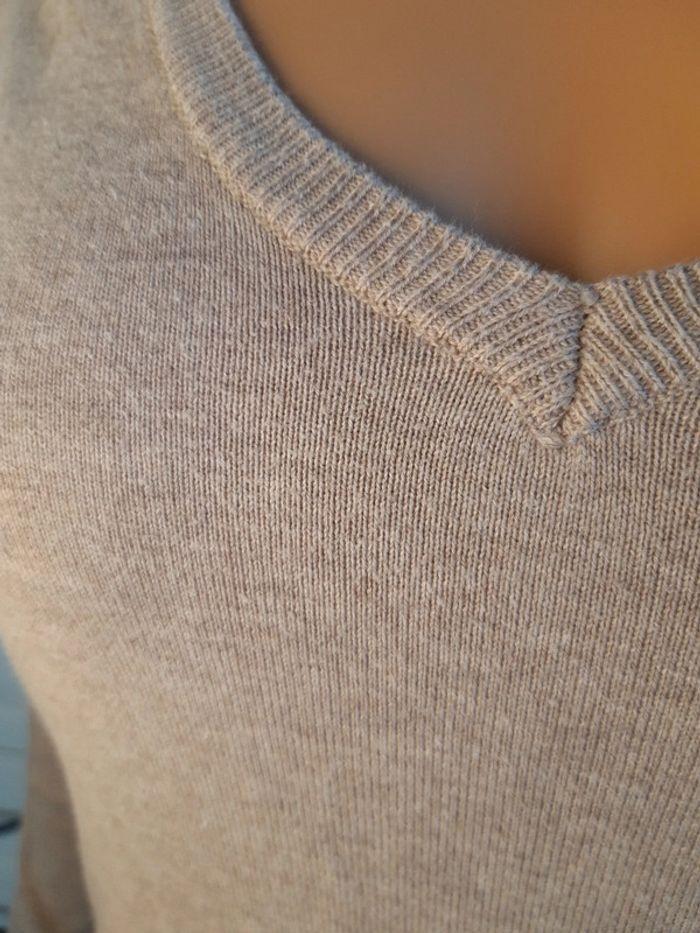 Pull col v beige Jennyfer taille 36 S - photo numéro 9