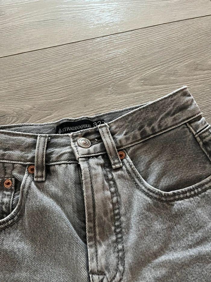 Pantalon Jean gris Stradivarius D96 - photo numéro 2