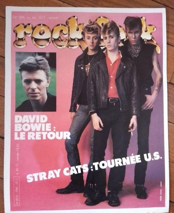 Affiche  :  "Stray cats", promo du magazine Rock&Folk de mai 1983 - photo numéro 1