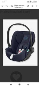 Cozy cybex cloud z2 i size  bleu marine