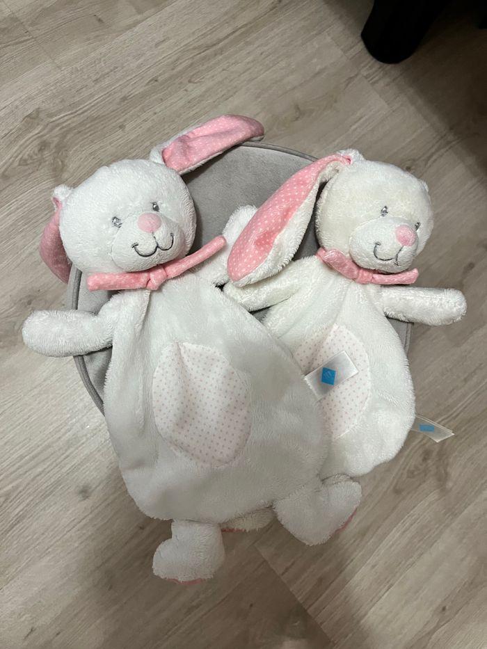 Doudou lapin plat tex - photo numéro 2