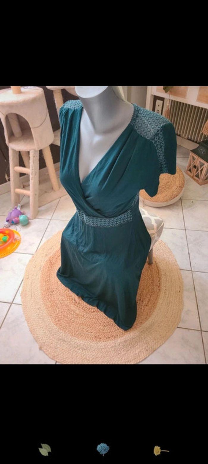 Robe camaieu vert foncé - photo numéro 2