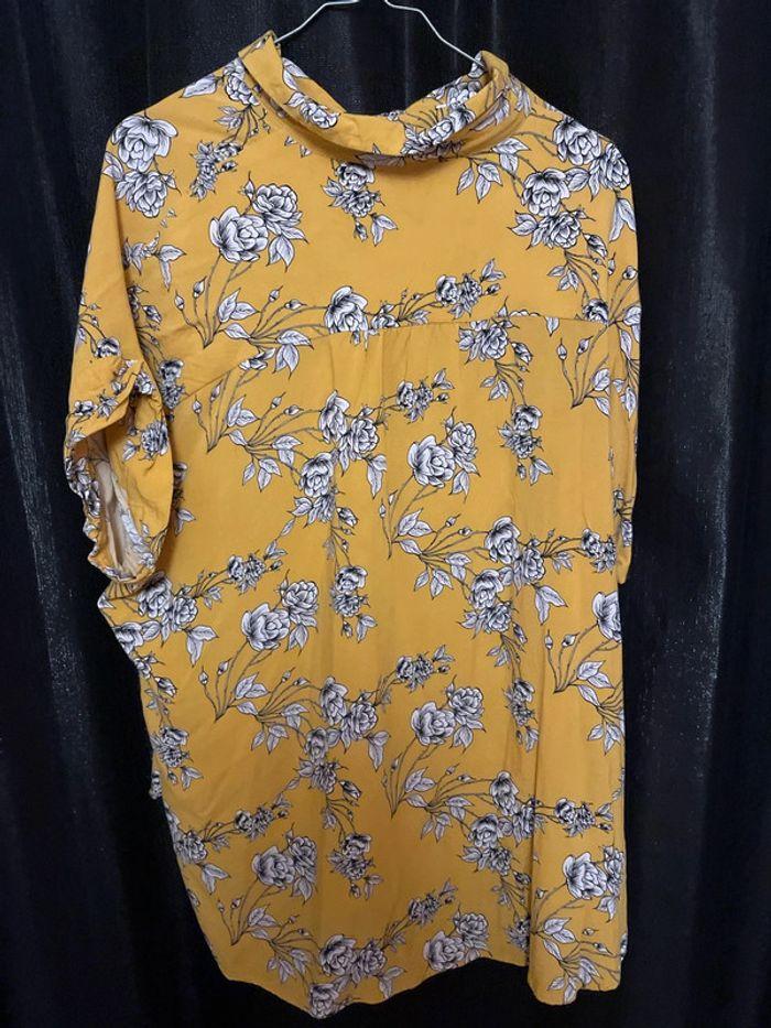 Chemise jaune à fleurs - photo numéro 3