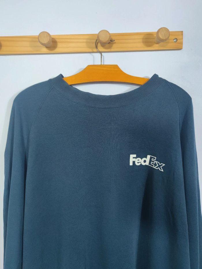 Pull Crewneck FedEx Vintage Bleu Marine Taille 3XL Homme - photo numéro 2