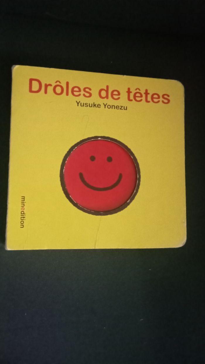 Livre cartonné pour les tous petits Drôles de têtes - photo numéro 1