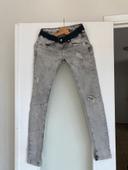 Jean troué Bershka gris